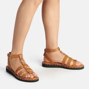 Coach Giselle Leather Gladiator Sandals Penny